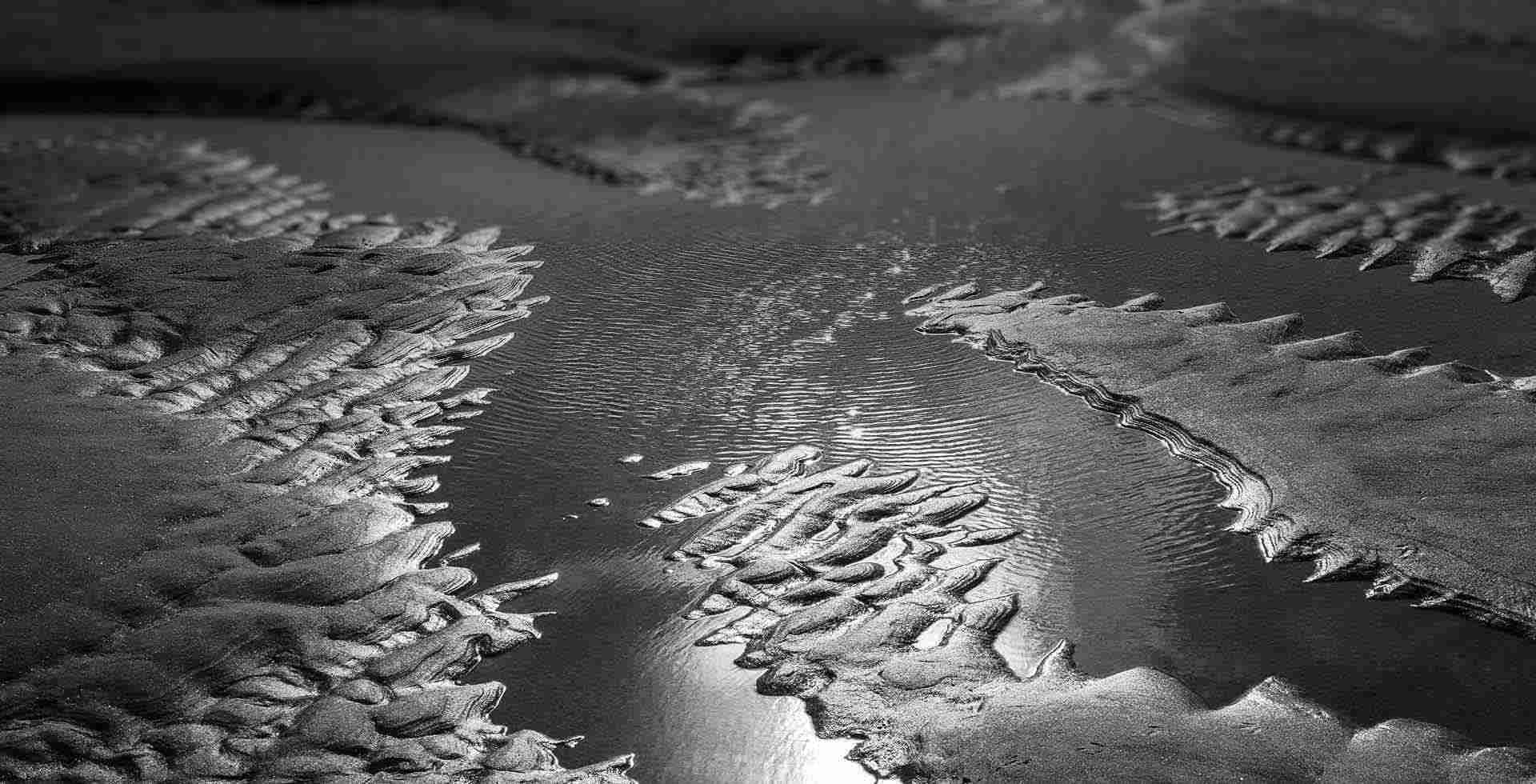 Beach in black&white